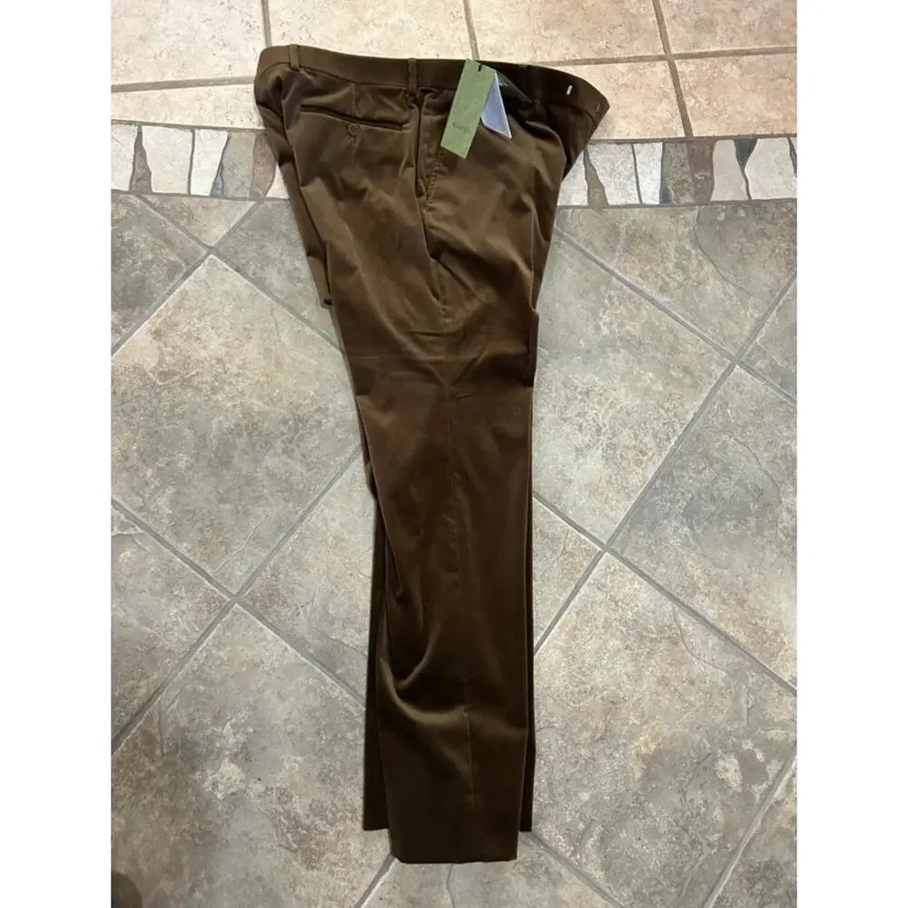 Men's Gucci velvet stretch pants size 56, European/40 US made in Italy